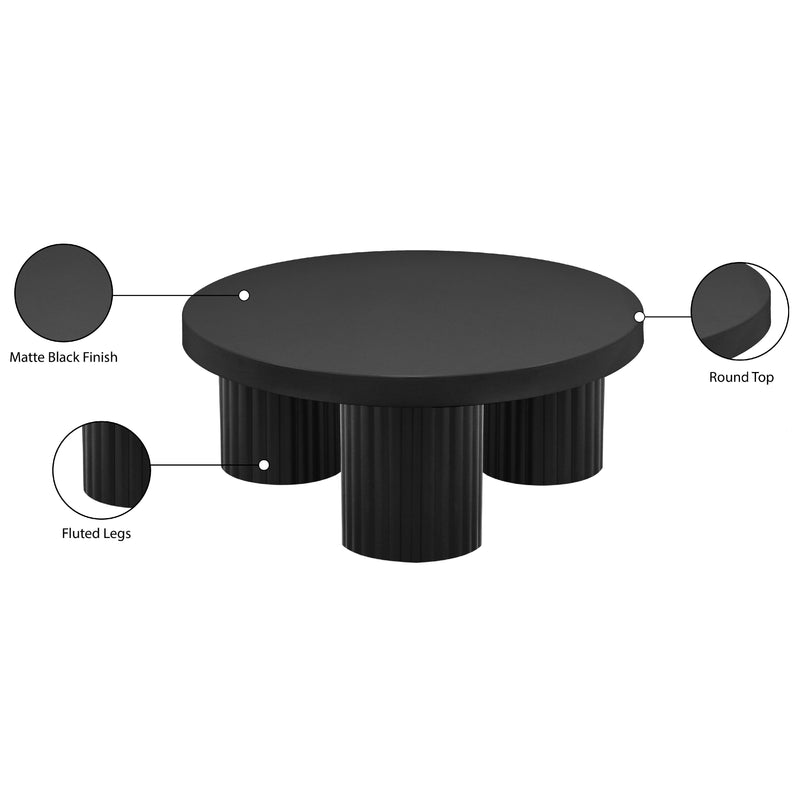 Meridian Rhodes Black Coffee Table IMAGE 7