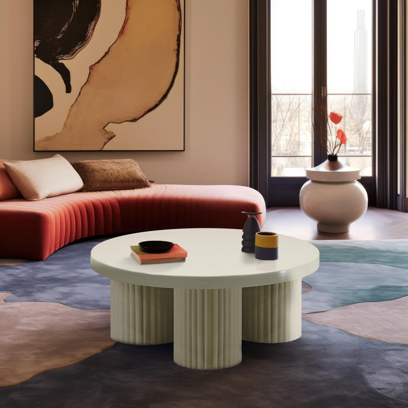Meridian Rhodes Cream Coffee Table IMAGE 2