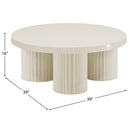 Meridian Rhodes Cream Coffee Table IMAGE 6
