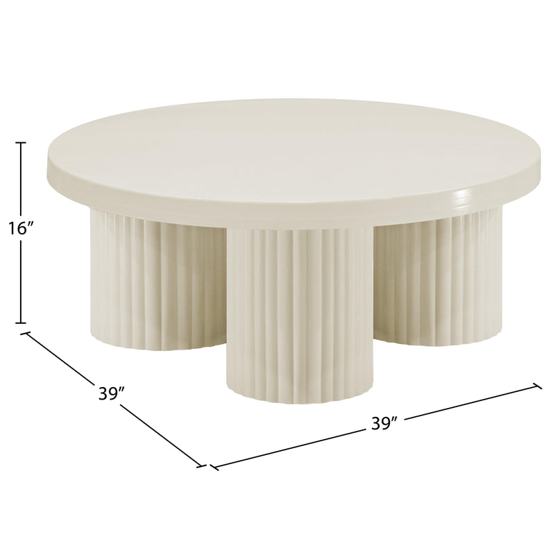 Meridian Rhodes Cream Coffee Table IMAGE 6