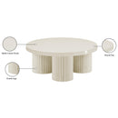 Meridian Rhodes Cream Coffee Table IMAGE 7