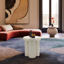 Meridian Rhodes Cream End Table IMAGE 2