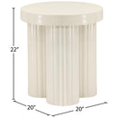 Meridian Rhodes Cream End Table IMAGE 6