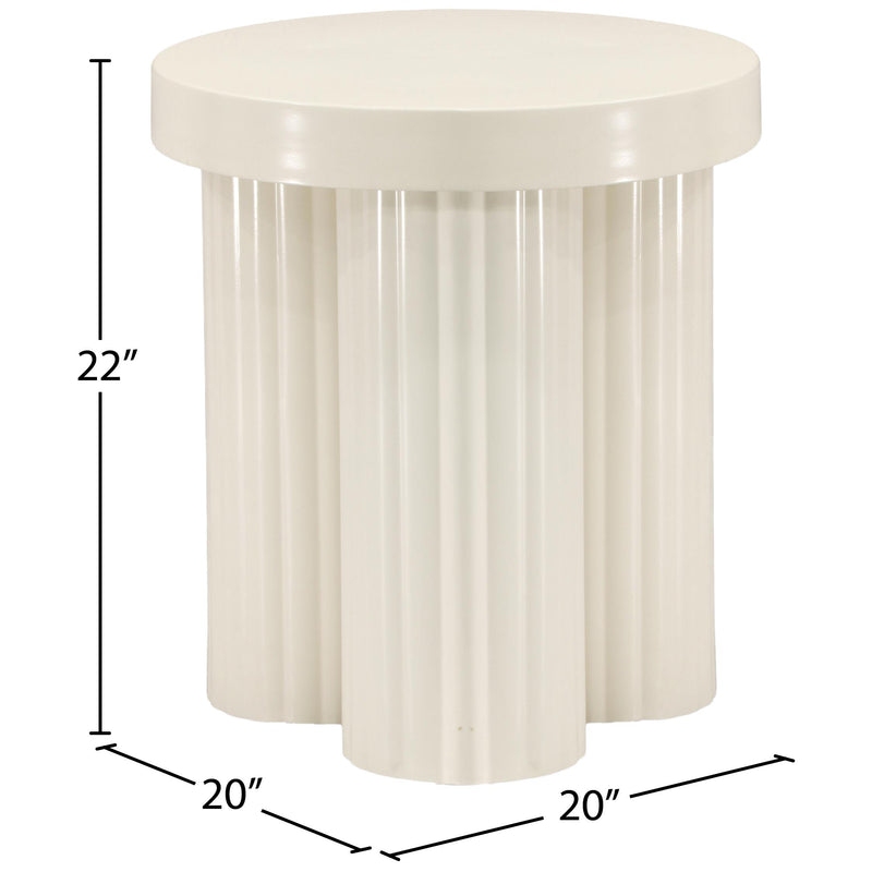 Meridian Rhodes Cream End Table IMAGE 6