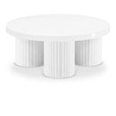 Meridian Rhodes White Coffee Table IMAGE 1