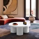 Meridian Rhodes White Coffee Table IMAGE 2