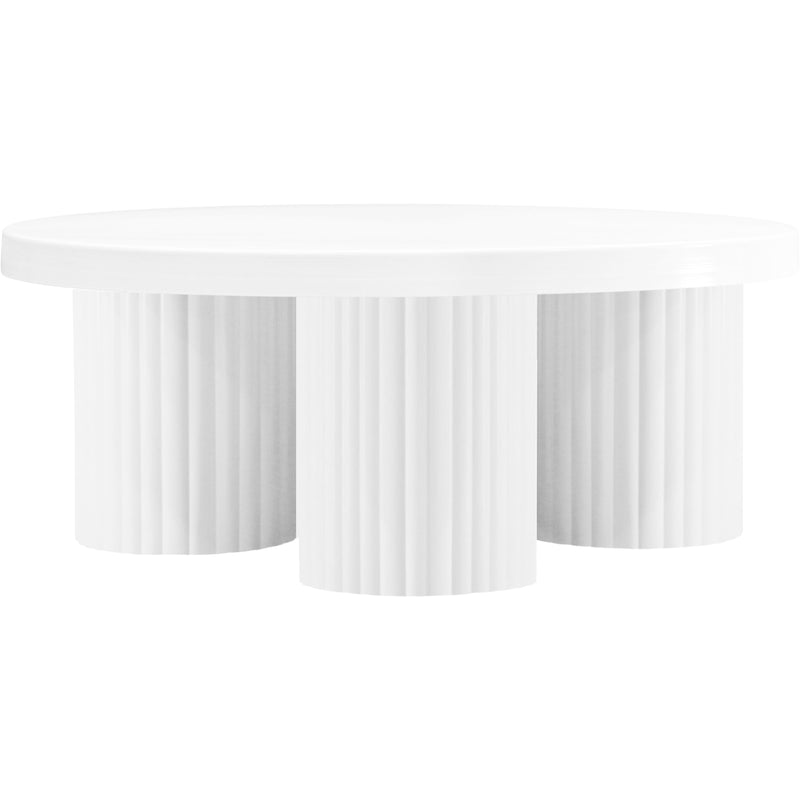 Meridian Rhodes White Coffee Table IMAGE 3