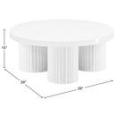 Meridian Rhodes White Coffee Table IMAGE 6
