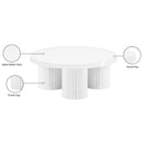 Meridian Rhodes White Coffee Table IMAGE 7