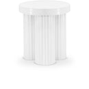 Meridian Rhodes White End Table IMAGE 1