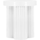 Meridian Rhodes White End Table IMAGE 3