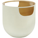 Meridian Doma Cream / Gold End Table IMAGE 3