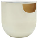 Meridian Doma Cream / Gold End Table IMAGE 4