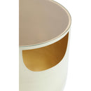 Meridian Doma Cream / Gold End Table IMAGE 6