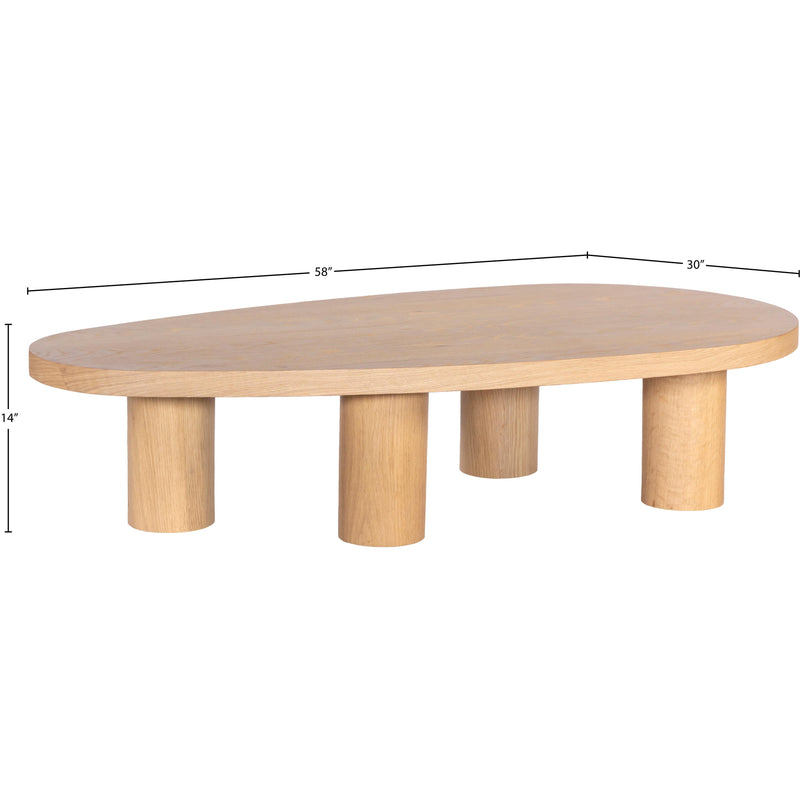 Meridian Beekman Oak Coffee Table IMAGE 6