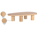 Meridian Beekman Oak Coffee Table IMAGE 7