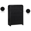 Meridian Fluted Black Chest IMAGE 10