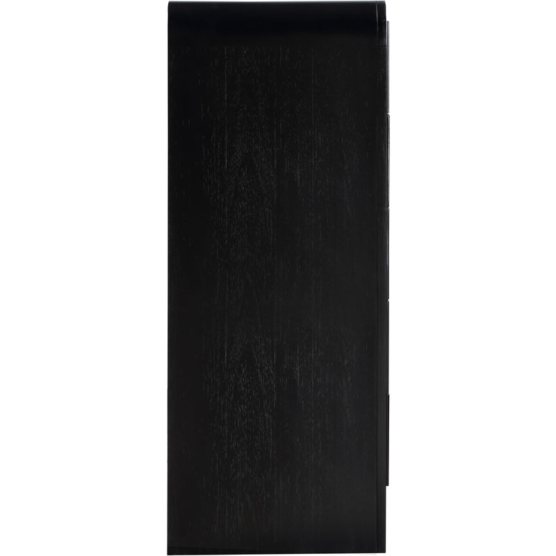 Meridian Fluted Black Chest IMAGE 5