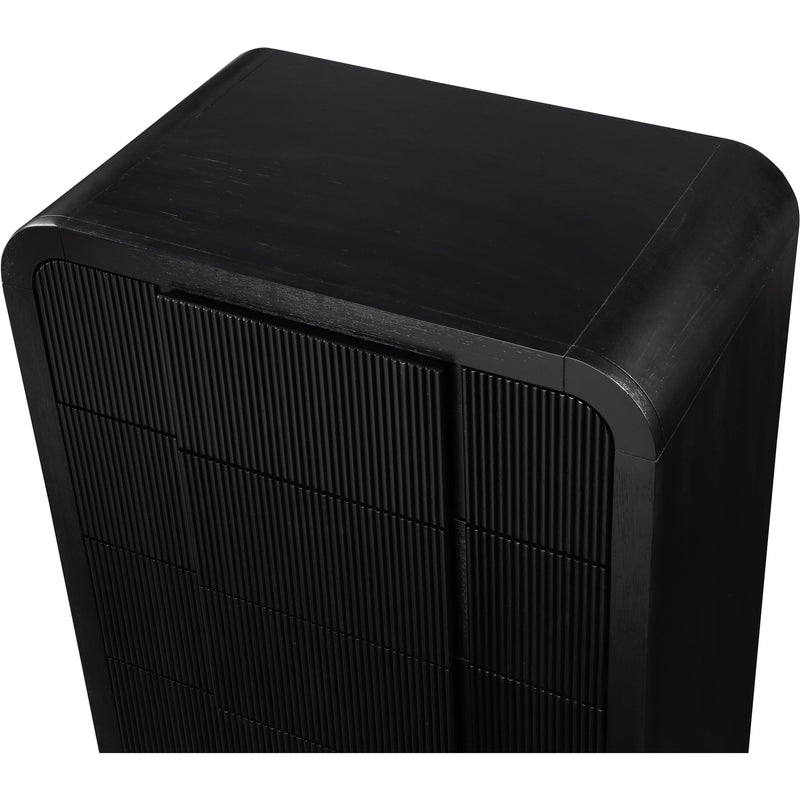 Meridian Fluted Black Chest IMAGE 7