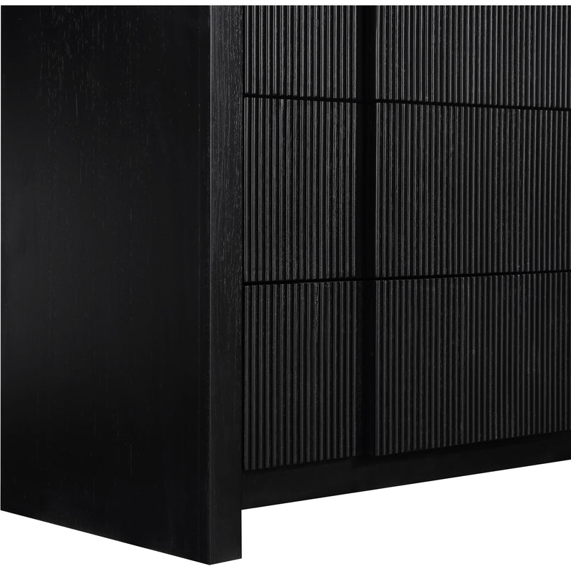 Meridian Fluted Black Chest IMAGE 8