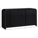Meridian Fluted Black Dresser IMAGE 11