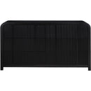 Meridian Fluted Black Dresser IMAGE 3