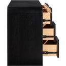 Meridian Fluted Black Dresser IMAGE 6