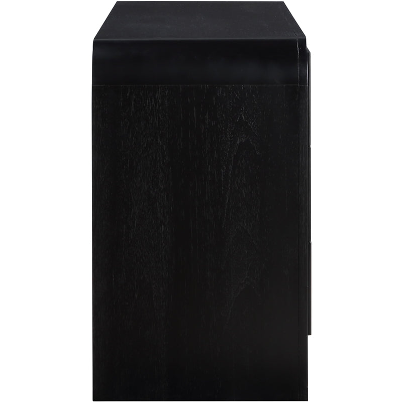 Meridian Fluted Black Dresser IMAGE 7