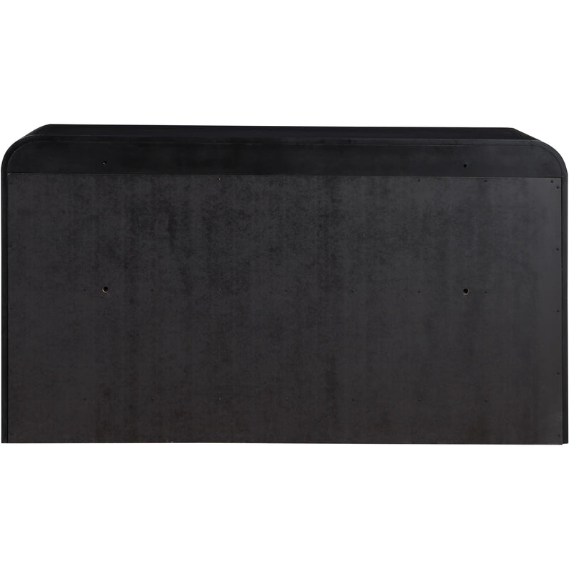 Meridian Fluted Black Dresser IMAGE 8