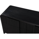Meridian Fluted Black Dresser IMAGE 9