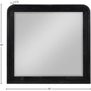 Meridian Fluted Black Mirror IMAGE 5