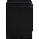 Meridian Fluted Black Night Stand IMAGE 5