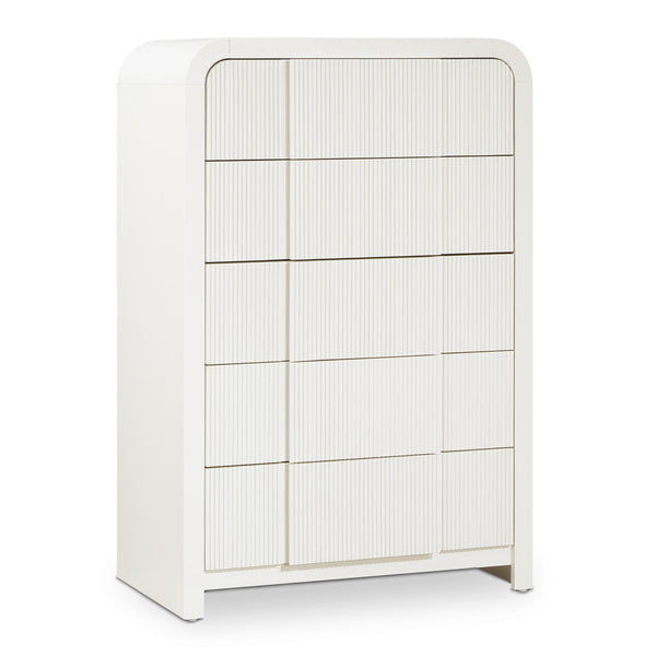 Meridian Fluted Cream Chest IMAGE 1