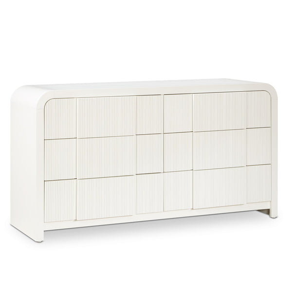 Meridian Fluted Cream Dresser IMAGE 1