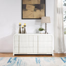 Meridian Fluted Cream Dresser IMAGE 2