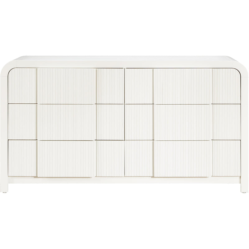 Meridian Fluted Cream Dresser IMAGE 3