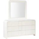 Meridian Fluted Cream Dresser IMAGE 5