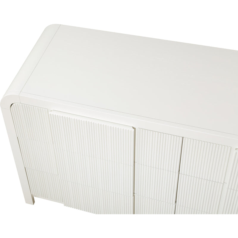 Meridian Fluted Cream Dresser IMAGE 9
