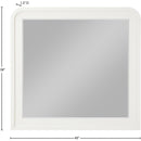 Meridian Fluted Cream Mirror IMAGE 5