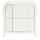 Meridian Fluted Cream Night Stand IMAGE 3