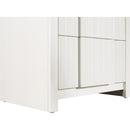 Meridian Fluted Cream Night Stand IMAGE 8
