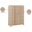 Meridian Fluted Natural Chest IMAGE 10