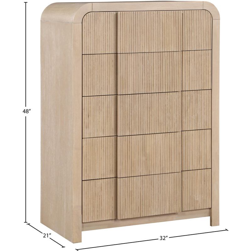 Meridian Fluted Natural Chest IMAGE 11