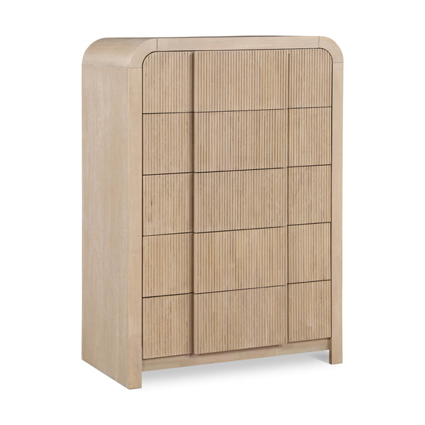 Meridian Fluted Natural Chest IMAGE 1