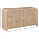 Meridian Fluted Natural Dresser IMAGE 11