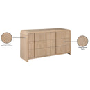 Meridian Fluted Natural Dresser IMAGE 12