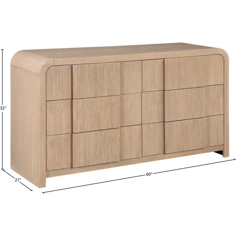 Meridian Fluted Natural Dresser IMAGE 13