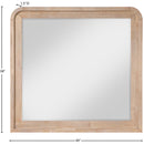 Meridian Fluted Natural Mirror IMAGE 7