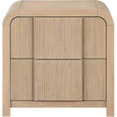 Meridian Fluted Natural Night Stand IMAGE 3