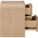 Meridian Fluted Natural Night Stand IMAGE 4